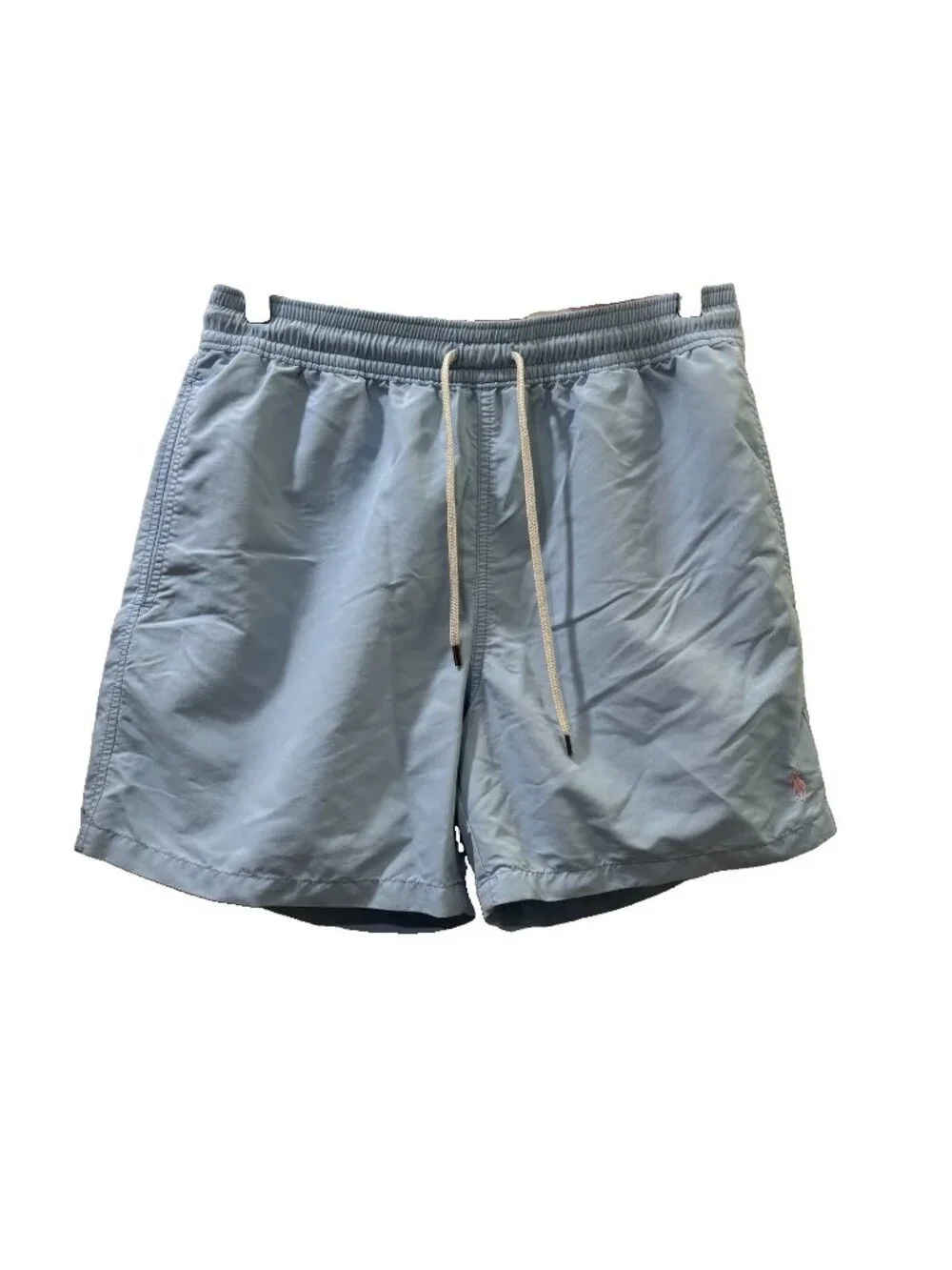 polo ralph lauren Traveler Swim Trunks Pastel Blue Pink Embroidered Pony Size M